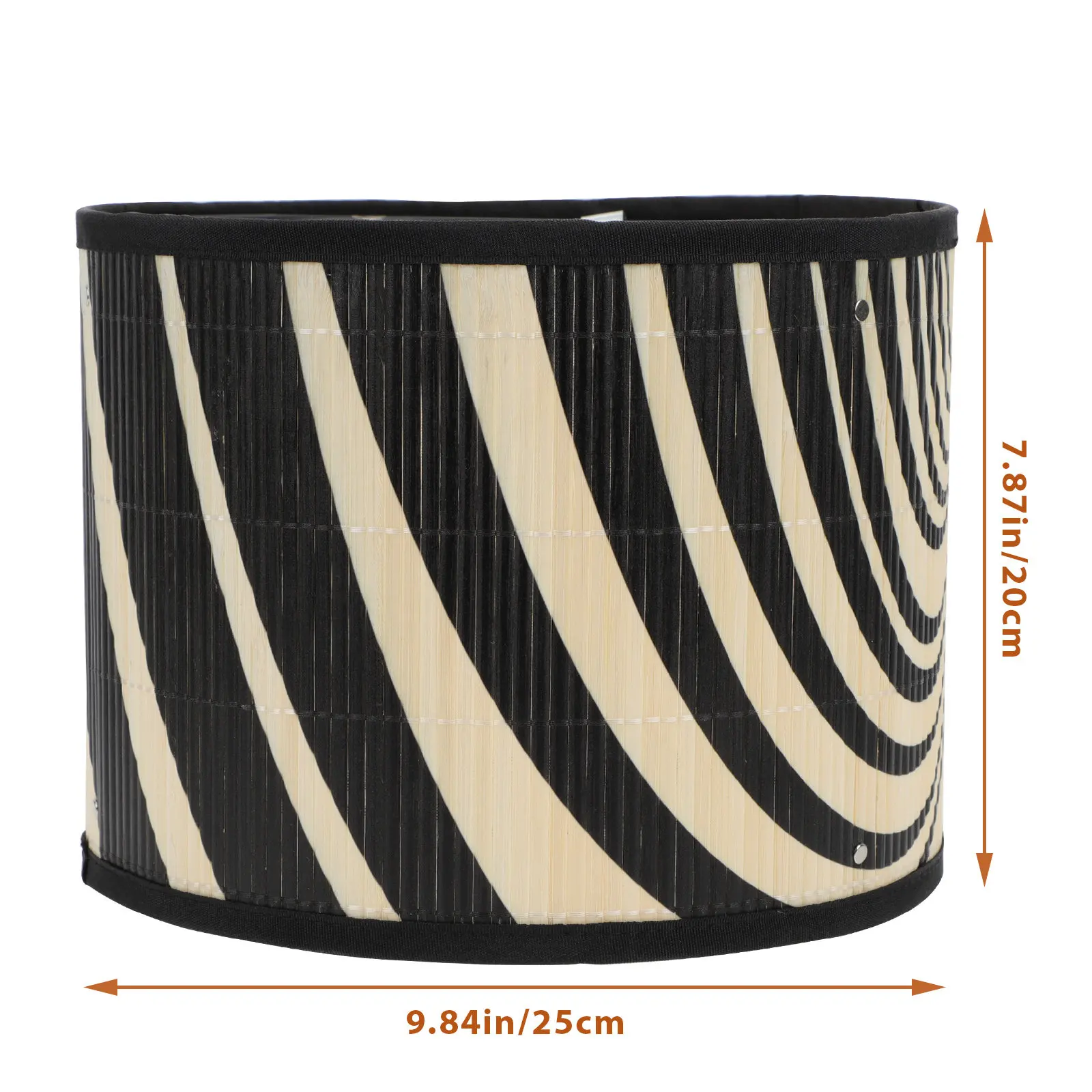 Lampshade Geometric Pattern Decorative Light Cover Warm Lamp Accessory Bamboo Lampshade