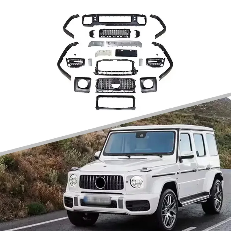 

Factory Wholesale Front Bumper Body Kit Front Lip for G Class W463 G350 G500 2017-2019 GT Style Front Lip Auto Accessories