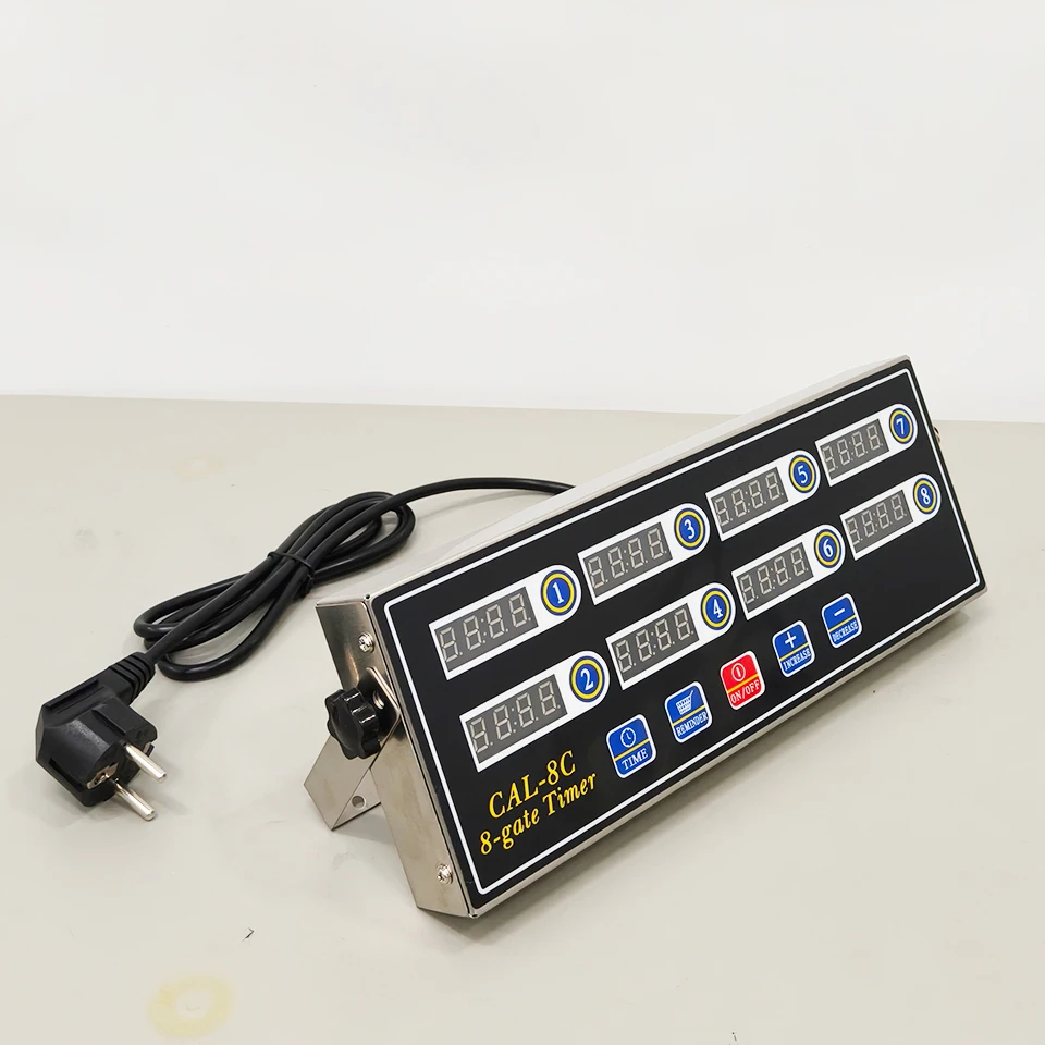 CAL8C 8-Channel Kitchen Timer - Digital Cooking Clock with Restaurant Alarm, Business Reminders, and Precise Timing