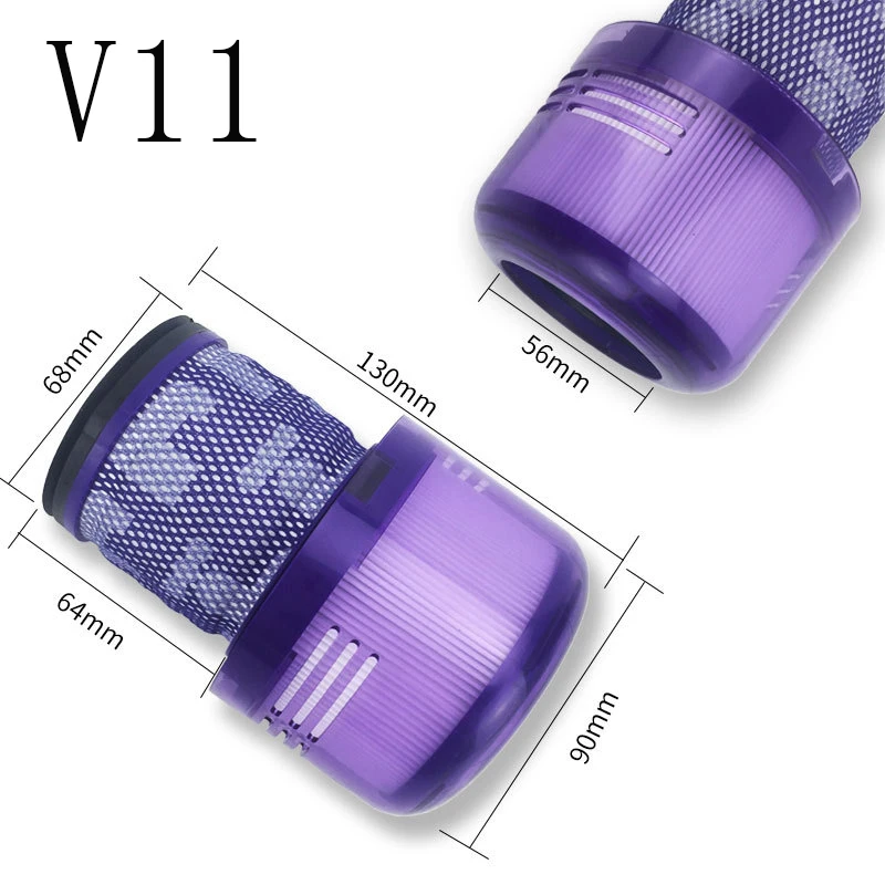 For Dyson V6 V7 V8 V10slim V11 V12 V15 Handheld Vacuum Cleaner Accessories Washable HEPA Filter Roller Brush Head Replacement Pa