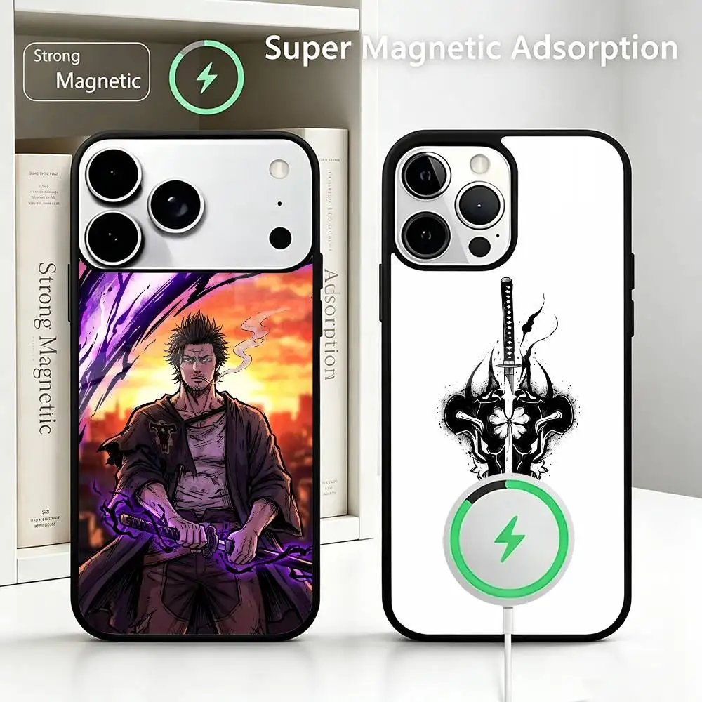

Black Clover Yami Sukehiro-A Phone Case For IPhone17 16 15 14 13 12 11 Pro Max Plus Wireless Charger Cover Funda