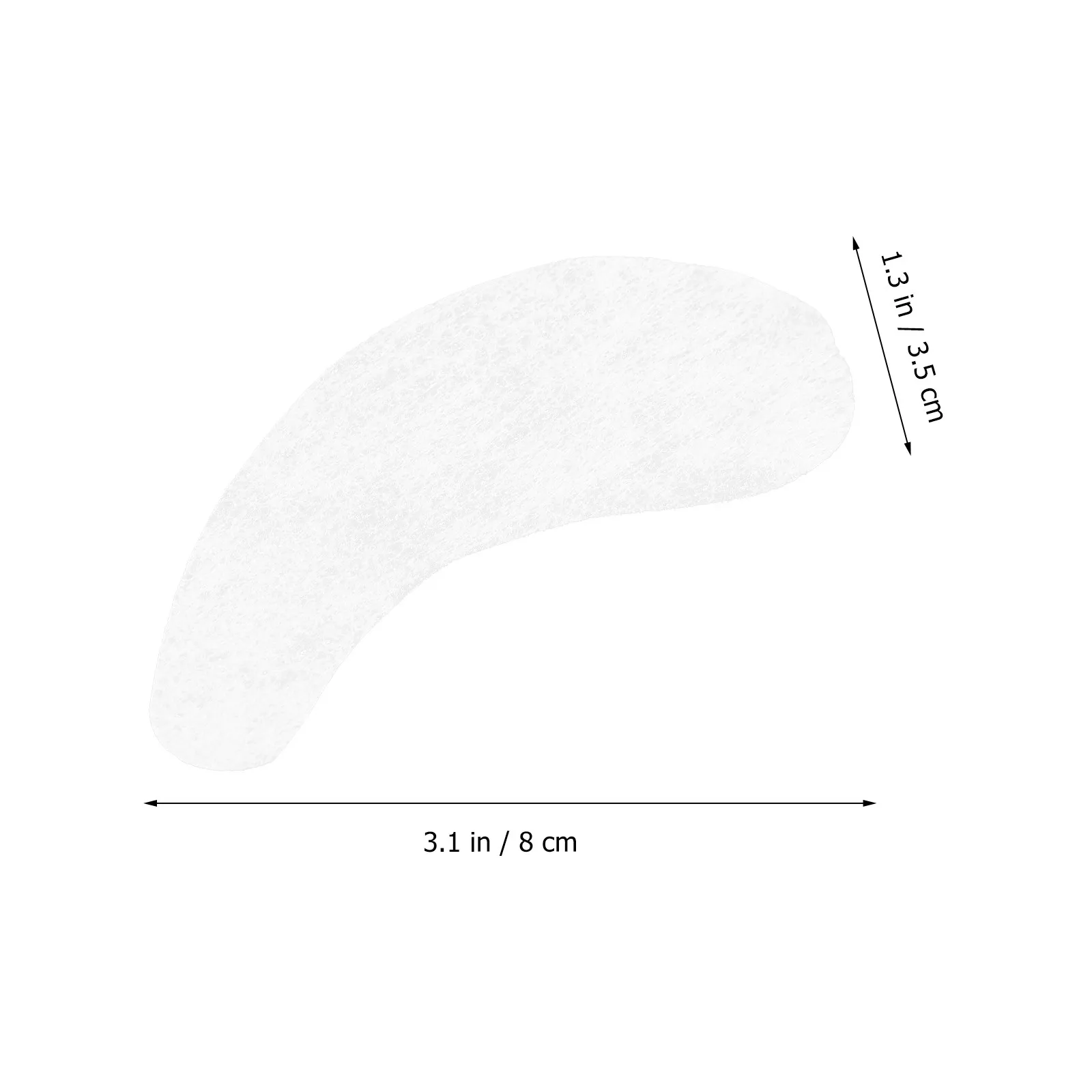 1500Pcs Under Eye Cotton Pads Tattooing Under Eye Pad Eyelash Grafting Absorbent Isolation for Salon Eyelash Isolate Pad