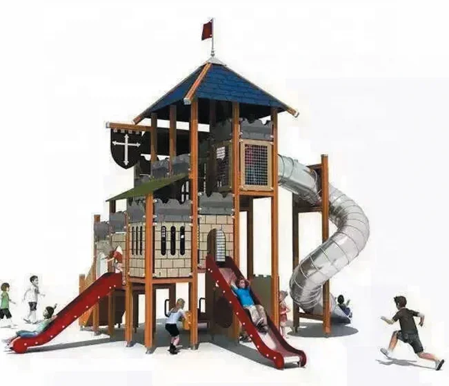 Landscape playground plastic combination slide indoor and outdoor amusement park equipment directly from manufacturer