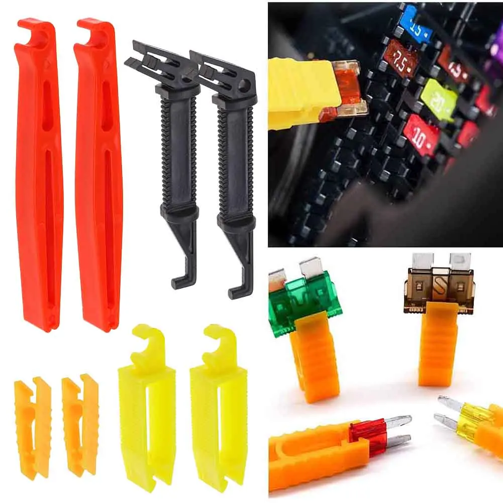 Estrattore per fusibili clip per auto pratico rimuovere 6x30 fusibile 8 pezzi nuovo estrattore per utensili in plastica rimozione estrattore per