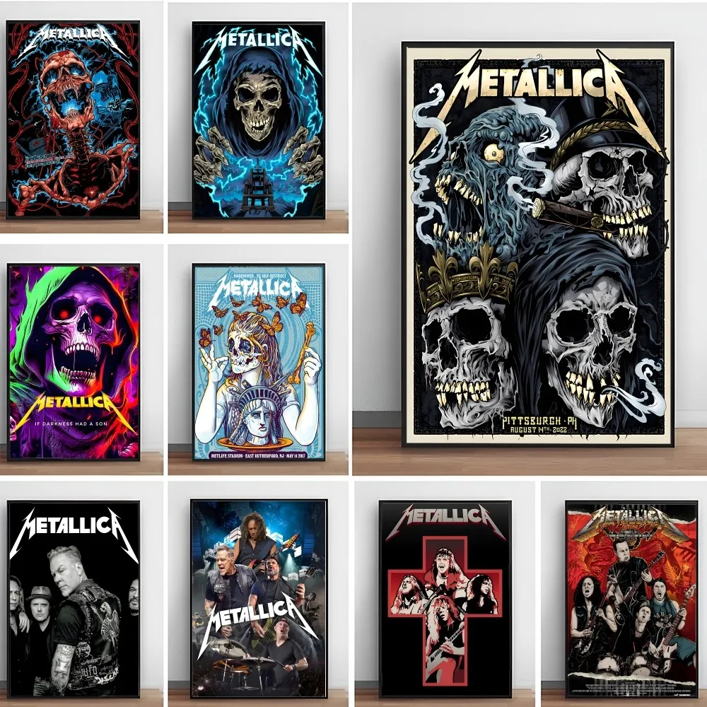 Band  Poster Paper Print Home Living Room Bedroom Entrance Bar Cafe Art Painting Decoration M-METALLICA