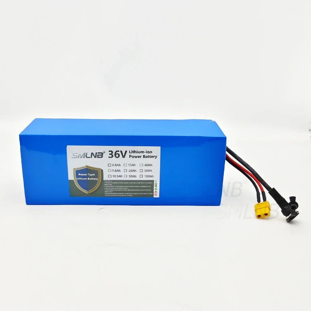 

36V 15Ah 21700 battery pack 10S3P 15000mAh built-in 15A BMS, 250W-500W scooter, bicycle battery