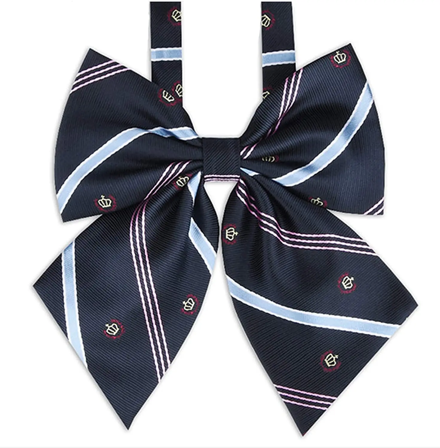 VEEKTIE Bow tie Ribbons Fashion Japanese JK/DK Style Striped School Uniform Bow Tie for Girls Korean Cosplay Women Butterfly