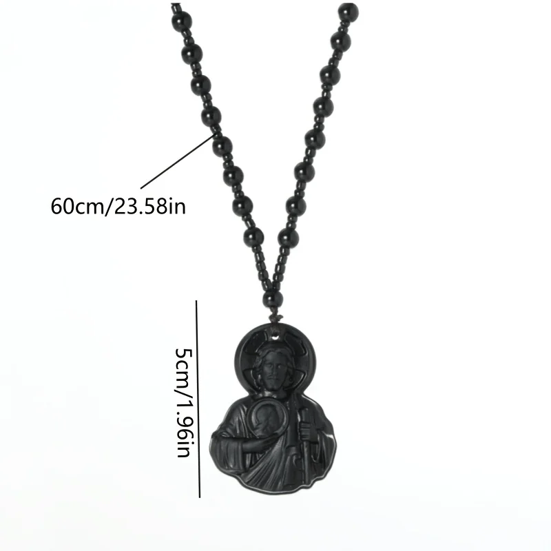 St. Jude Engraved Pendant Necklace St. Jude Religious Jewelry Unisex