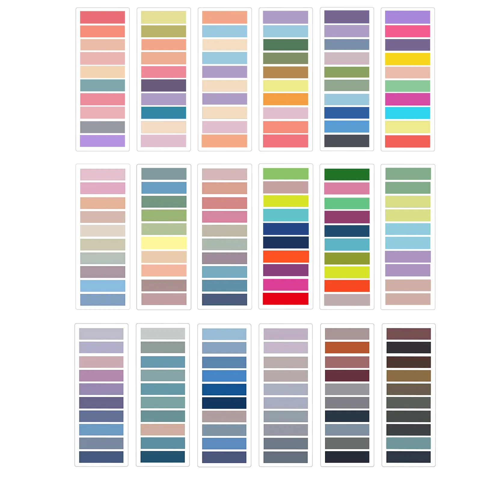 KindFuny Set Transparent Sticky Notes Self-Adhesive Reading Annotation for Books Notepad Bookmarks Memo Pad Index Tabs