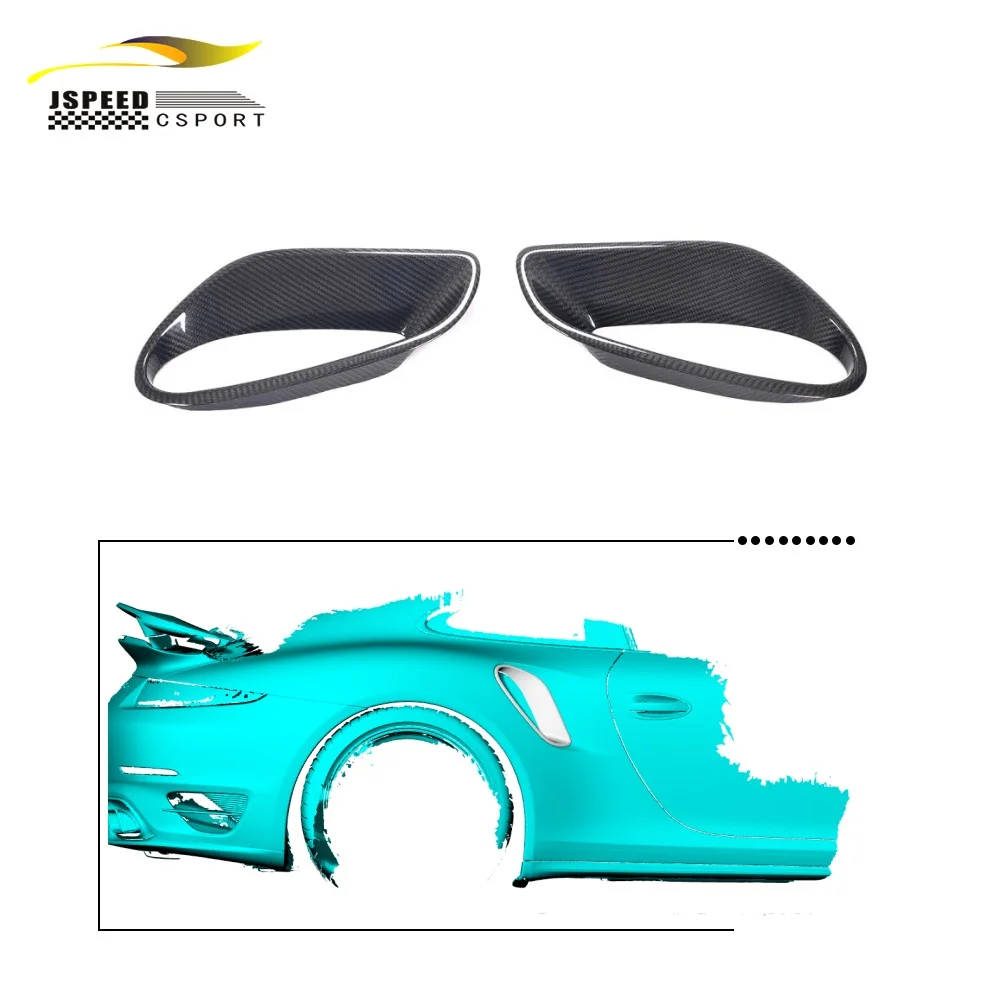 

Suitable for Porsche 911 991 TURBO S 2 Door 2014-2016 Carbon fiber side fender air intakes and vents