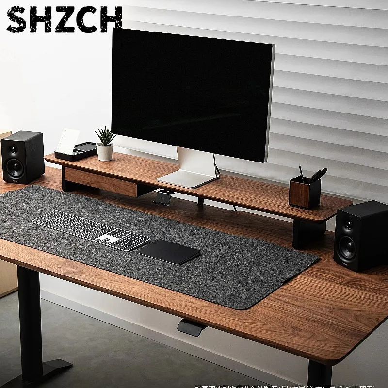 Modular Monitor Riser with Storage, Ergonomic Desktop Computer Stand for Office & Home