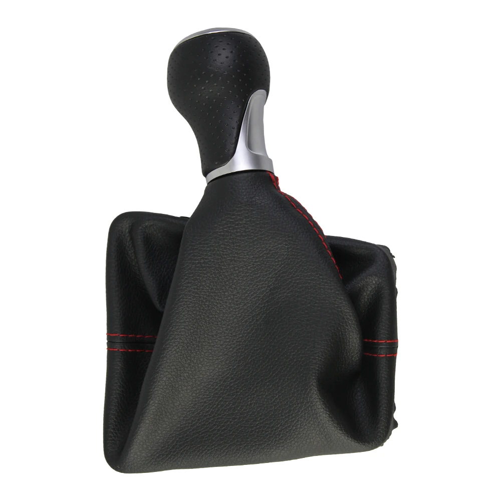 Leather Gear Shift Knob Assembly Designed for A4 for b8 2008 to 2015 Manual Vehicles 5-R13524 13524R 6-Speed Fit