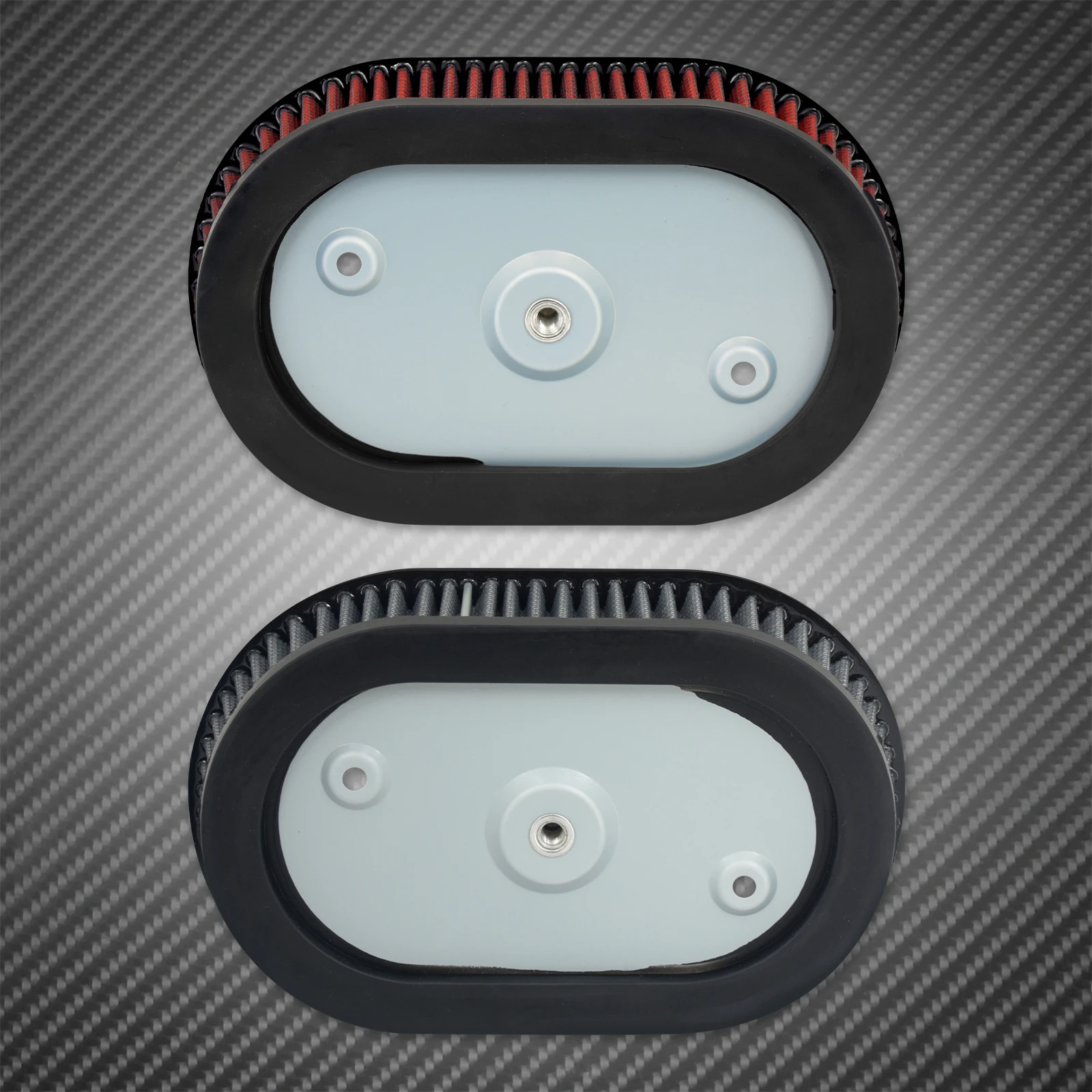 Motorcycle Air Cleaner Element Red/Gray Filter Replacement For Harley M8 Softail FXBB FXFB 18-Up Touring FLHT FLHX 17-Up