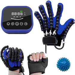 Left & Right Hand Finger Rehabilitation Exerciser Robot Gloves Stroke Hemiplegia Cerebral Infarction Training Equipment Therapy