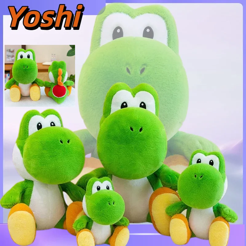 

New 30-70cm Yoshi Super Mario Plush Toys Cartoon Cute Dinosaur Plushie Anime Birthday Pillow Sofa Doll Stuffed Collection Gift