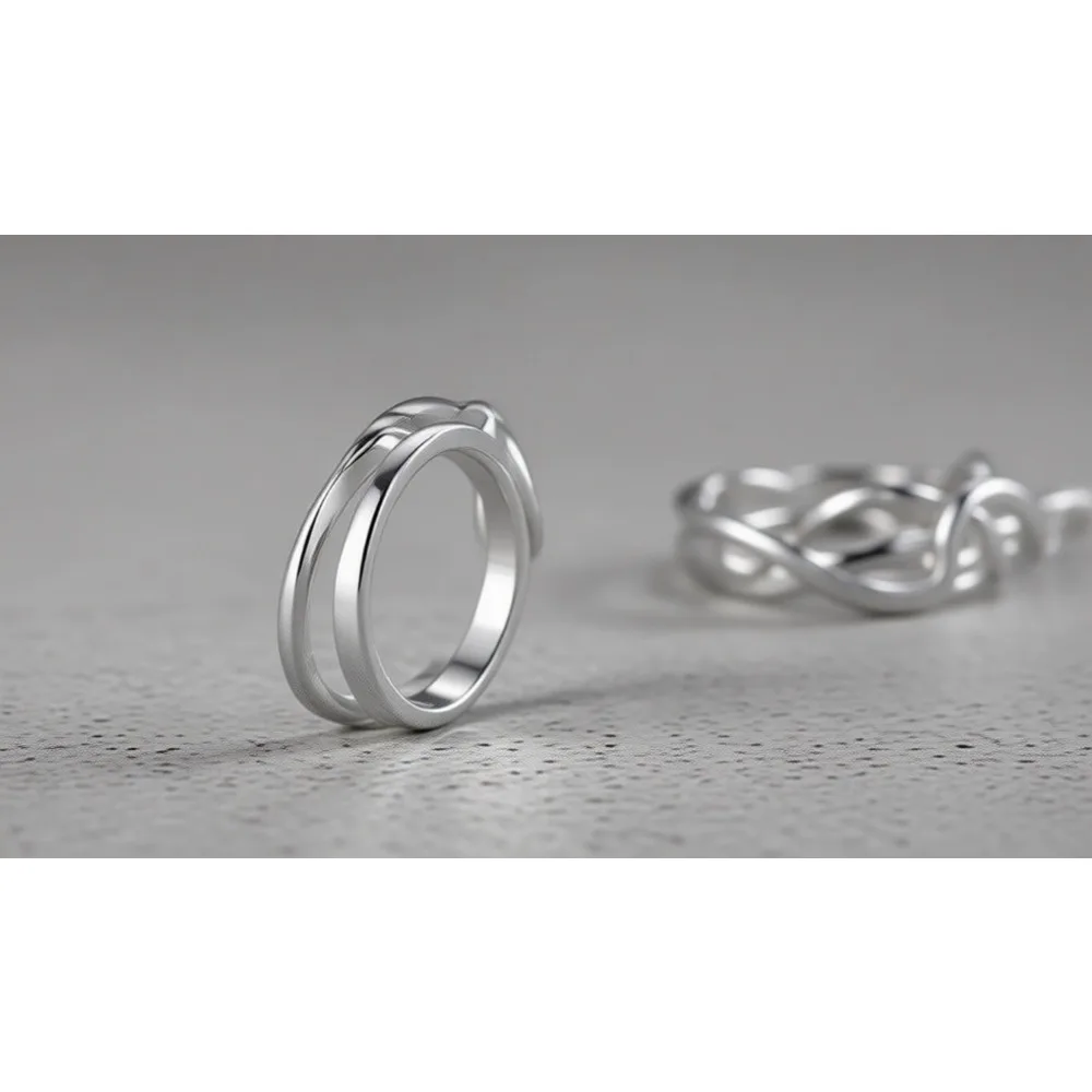 

Кольцо из стерлингового серебра с символом бесконечности, высокополированное, устойчивое к потускнению, комфортная посадка, обручальное кольцо, размеры 4-12