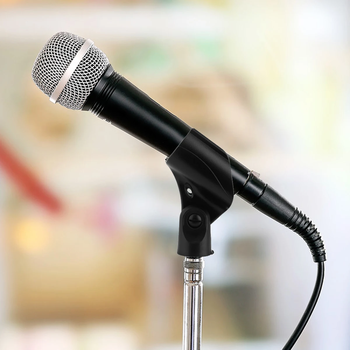 

5 PCS Microphone Stand Clip Microphones Accessories Mount Holder Abs with Adapter