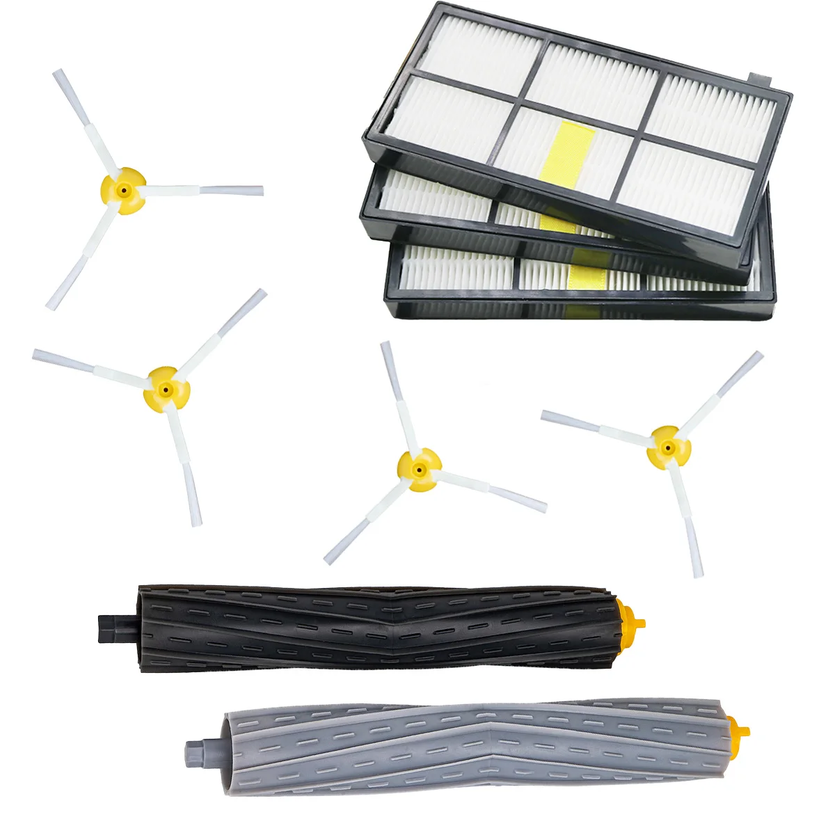 Piezas de aspiradora adecuadas para IRobot Roomba kit serie 800 860 865 866 870 871 880 885 886 890 900 960 966 980-cepillos y