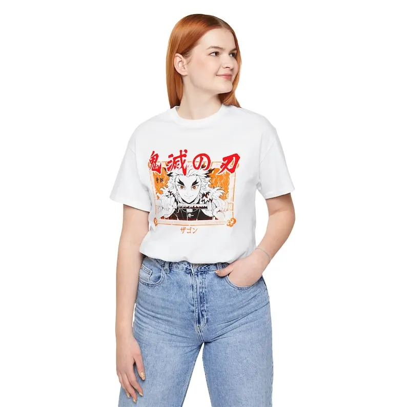 shirt, gift, gift her, gift men, gift boy gift, anime, anime shirts, anime gifts, shirt,Rengoku, unisex, set your heart ablaze