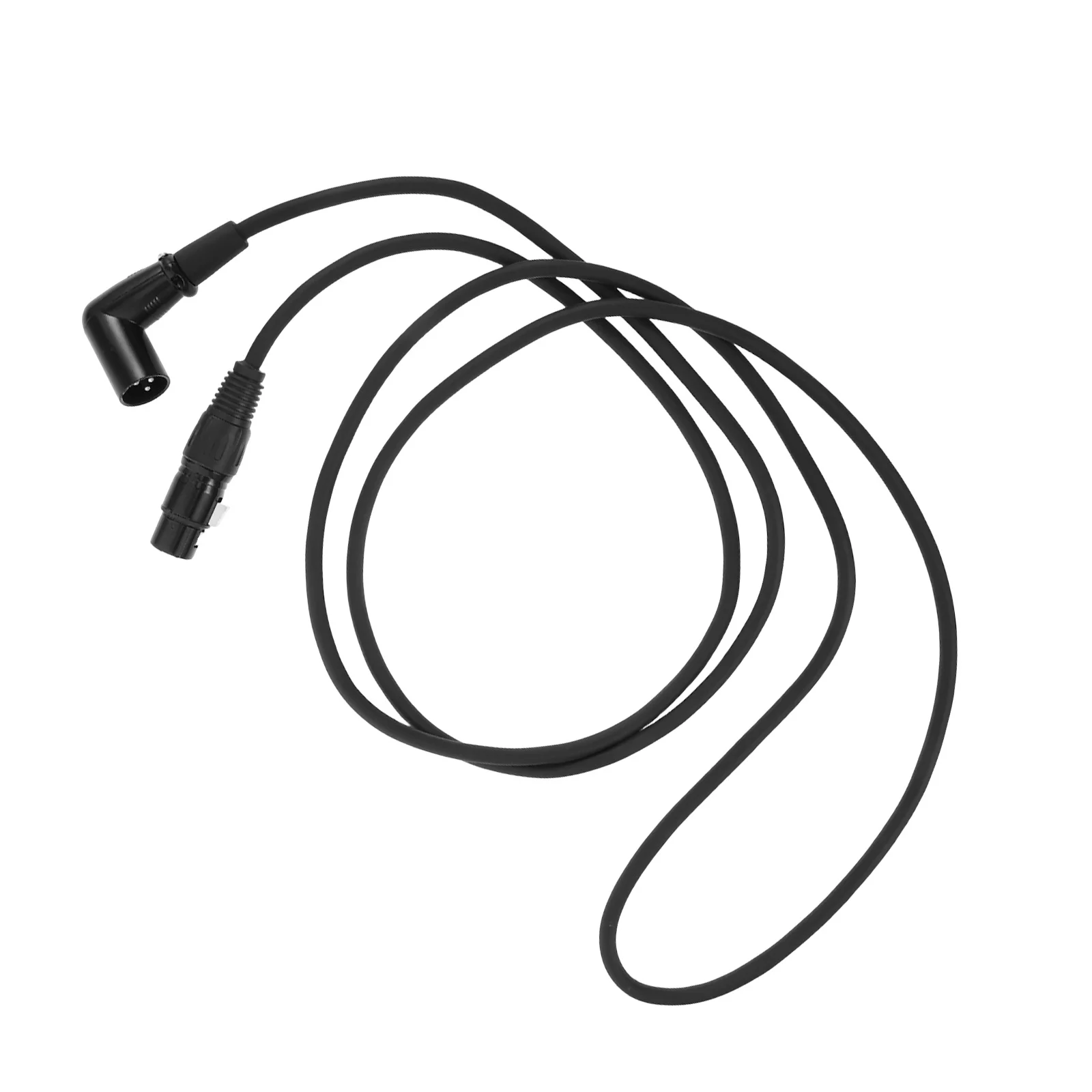 

Right Angle 90-Degree Balanced Xlr Male to Female Cable Black Dual Shielded Audio Mic Connection for Recording Live Performance