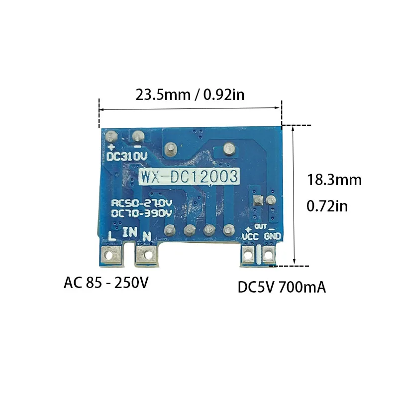 

Step-Down Module AC220V to DC5V 700mA (3.5W) Isolated Switching Power Supply