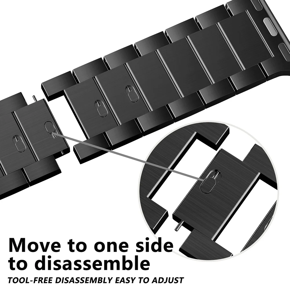 Stainless Steel Strap for Apple Watch band 44mm 45mm 38-42-40mm-41mm Metal link Bracelet iWatch series 8 7 6 5 4 3 se Ultra 49mm