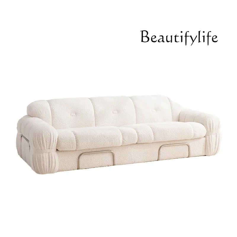 X35 Simple Nordic Style Straight Row Sofa Design Creative Small Apartment Fabric Sofa دميه للجماع