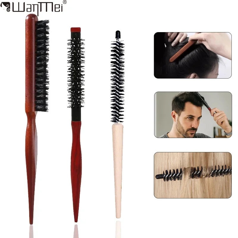 

1/2/3pcs Professional Hair Brush Set, Small Round Curling Brush for Hair Styling, Salon Blow Dry for Smooth Hair Styling Tool