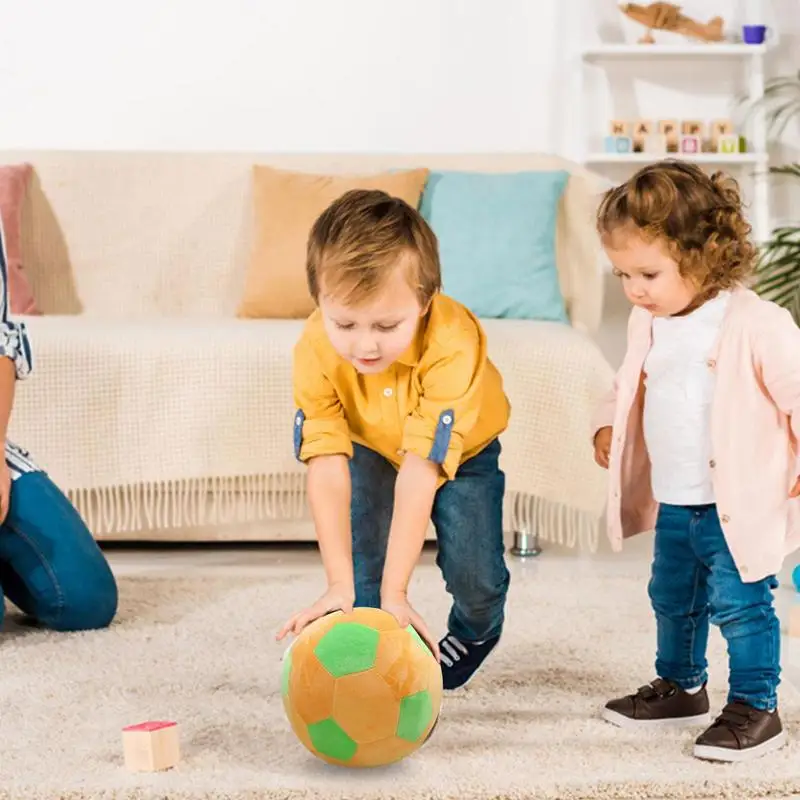 子供のためのイミテーションサッカーボールソフトドール、ぬいぐるみサッカー、幼児教育玩具、ギフト、20cm