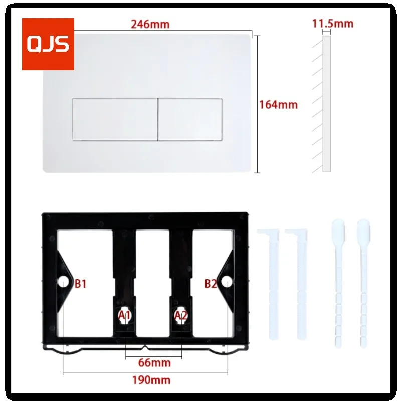 

Flush Button Concealed Cistern Panel, Flushing Panel and Frame Suitable For Geberi-t Sigma 20/ 01/ 30/ 50/ 60 246mm X164mm