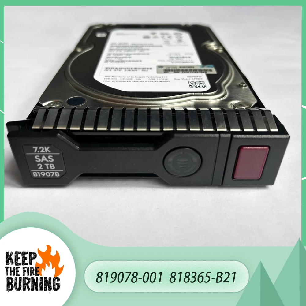 

For HP 819078-001 2T 7.2K SAS 3.5'' 818365-B21 Drive Hard Disk