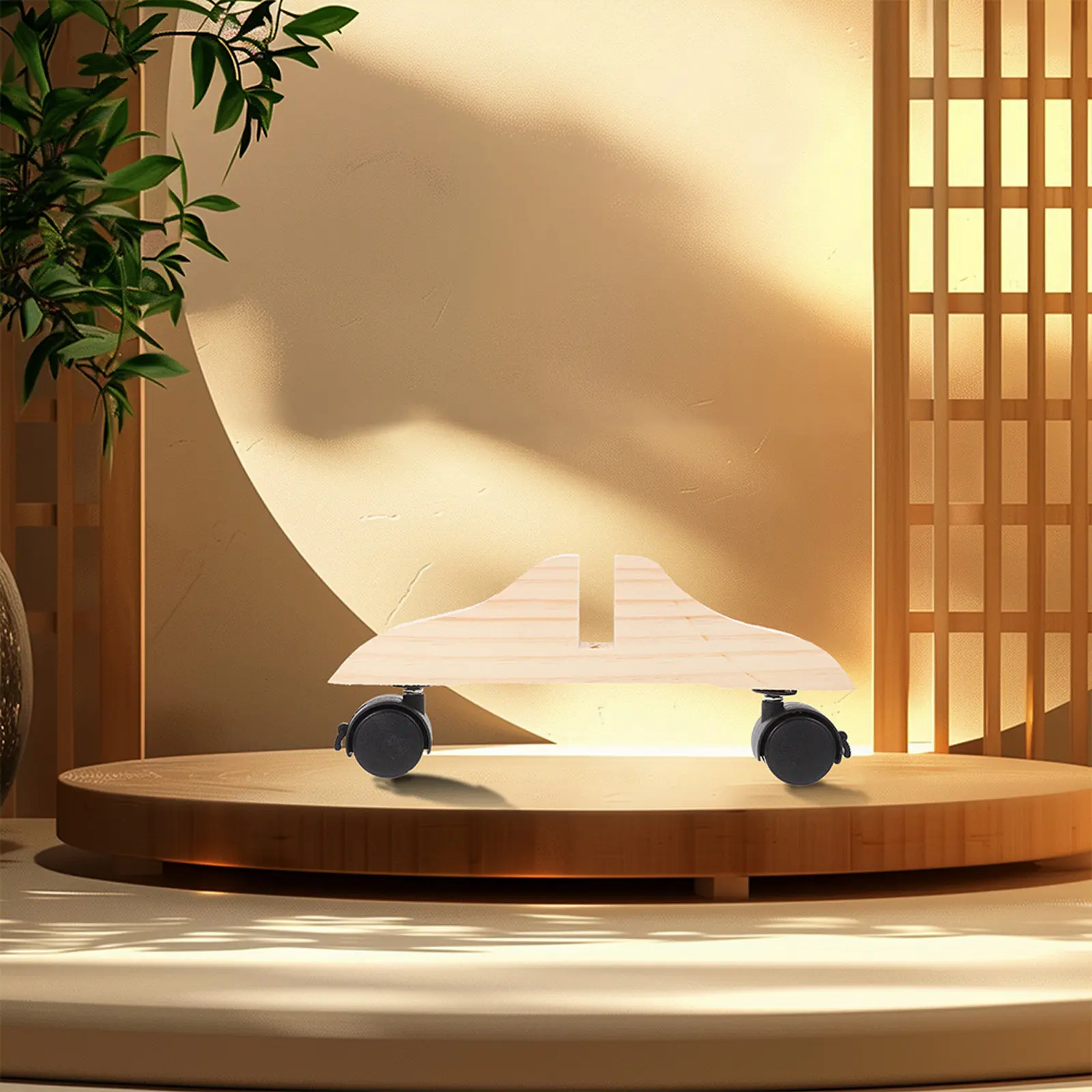3Pcs Wooden Room Divider Base Thickened Panel Bracket Stand Movable Support Feet Privacy Screen Holder Partition Home Office