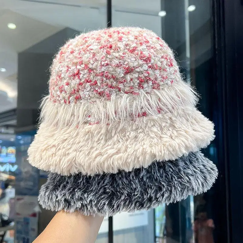 Retro Fisherman Hat with Warm Fleece Lining and Ear Protection Women Autumn Casual Outing Winter Collection Thanksgiving