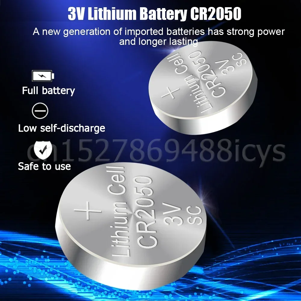 2-10PCS CR2050 2050 Replaces BR2050 LM2050 3V Lithium Battery For Car Remote Control Electronic Watch Toy Button Coin Cell