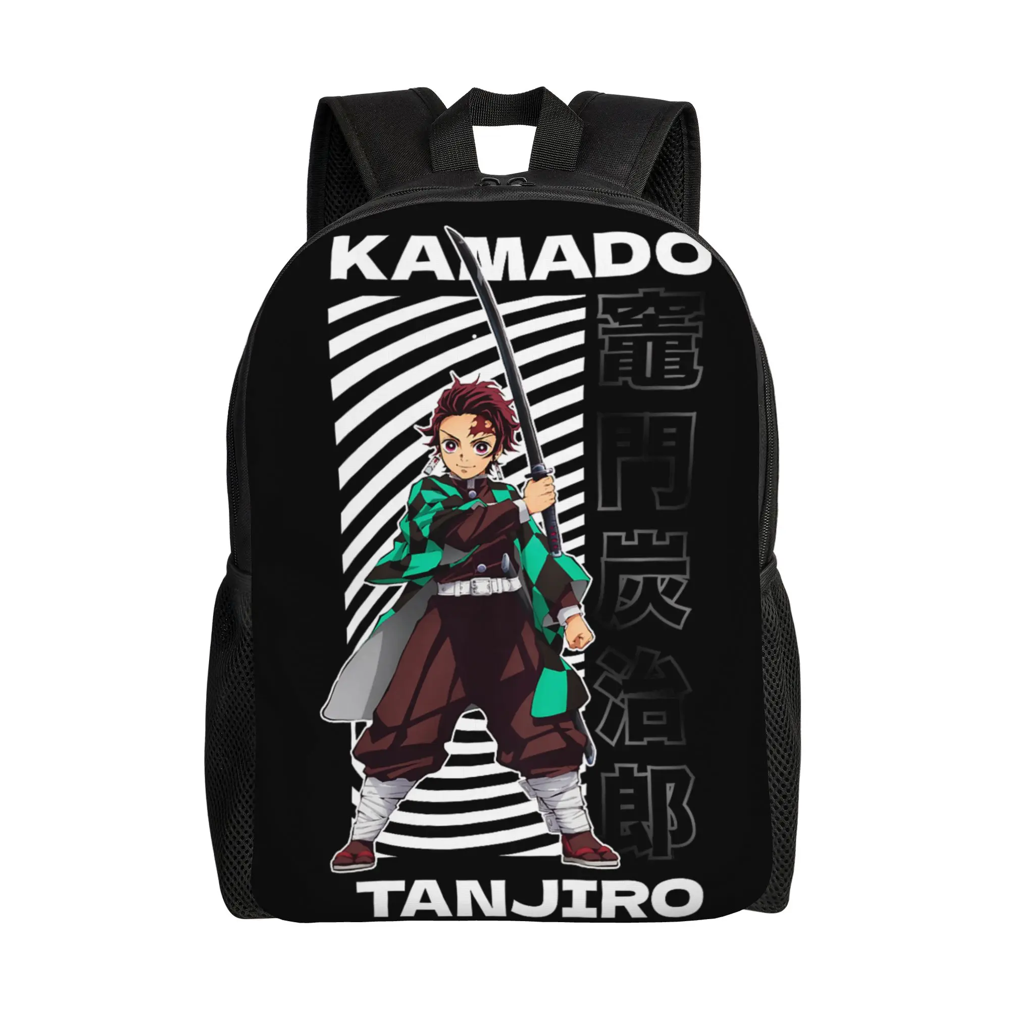 Demon Slayer Kimetsu no Yaiba Tanjiro Kamado Bold Spiral Daypack mochila High Large Capacity Rucksack