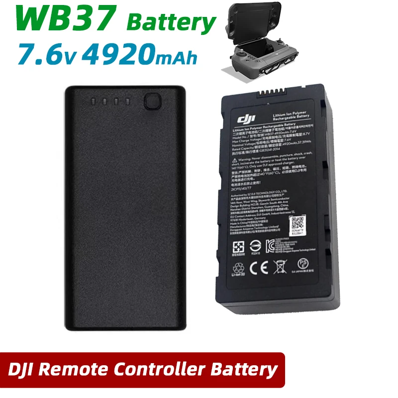 

DJI WB37 Battery Remote Controller Battery 4920mAh 7.6V for RC Plus Cendence FPV Remote Controller CrystalSky Monitor Battery