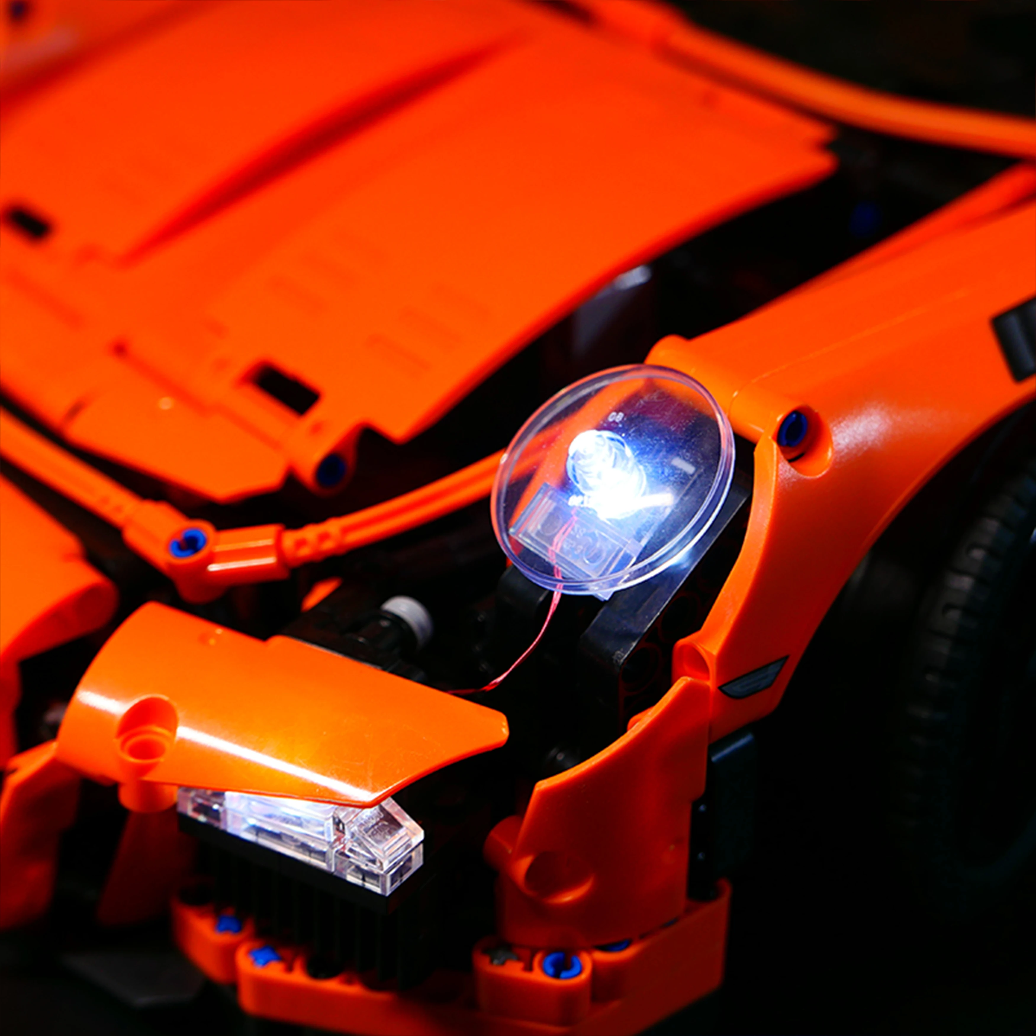 ビルディングブロック LED 照明セット 42056 テクニックスーパーカーモデル用、ディスプレイとギフト用のクリエイティブな装飾ライトアクセサリー