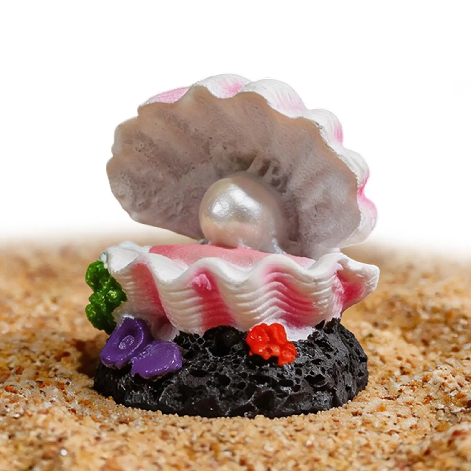 Aquarium Decoration Cute Shell Shape Bubble Stone Oxygen Ornament Fish Tank Decoration Aquarium Air Pump Tank Accessories