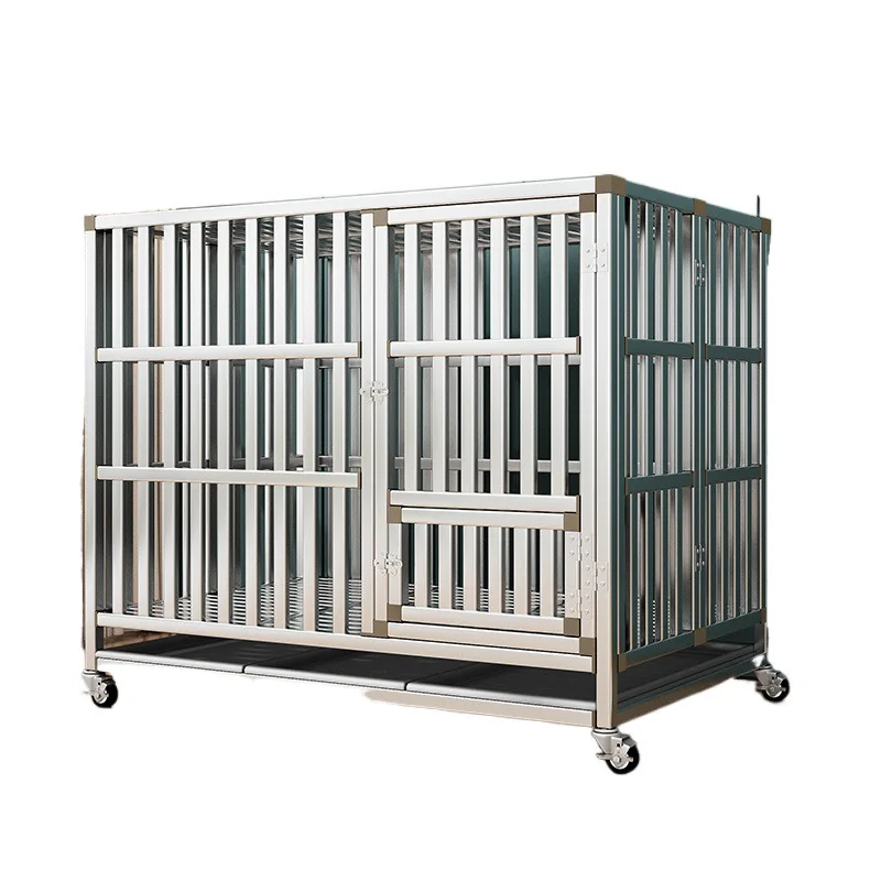 

Dog cage folded and bold, with toilet, large medium and small dogs, household indoor