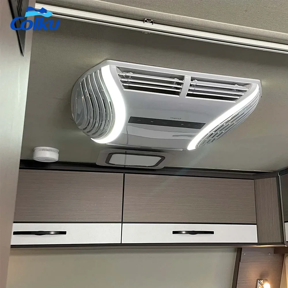 Auto Ac Unit Rooftop Caravan Van Campers Campervan Air Conditioner Rv Camping Outdoor Caravan Air Conditioner