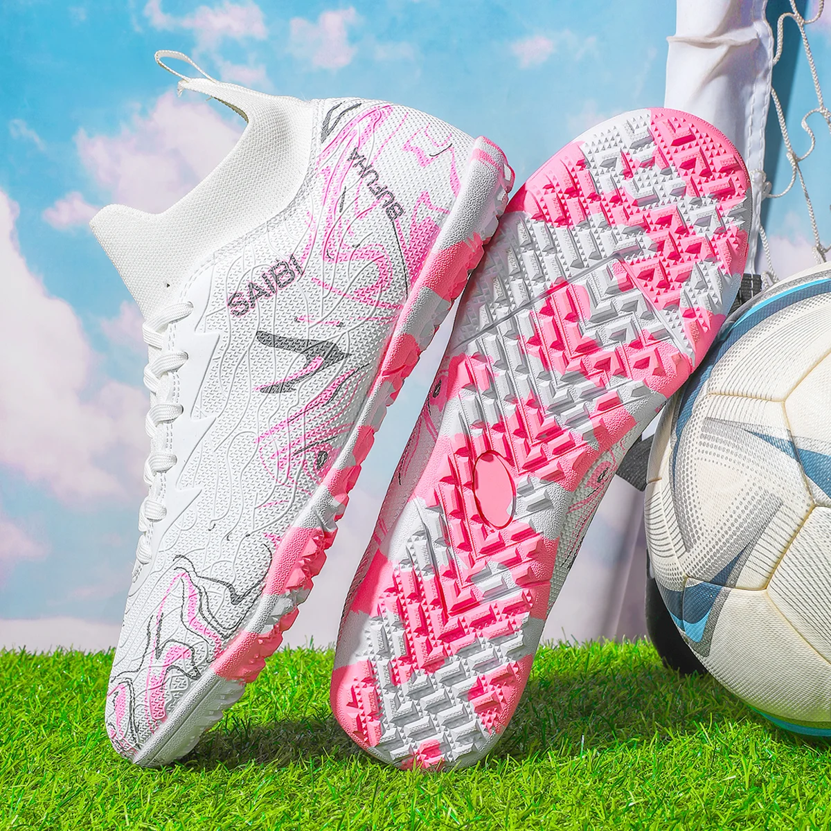 

High-top soccer boots,TF broken nails and FG spikes,3 colors to choose from,unisex style,shose for football footbal shoes