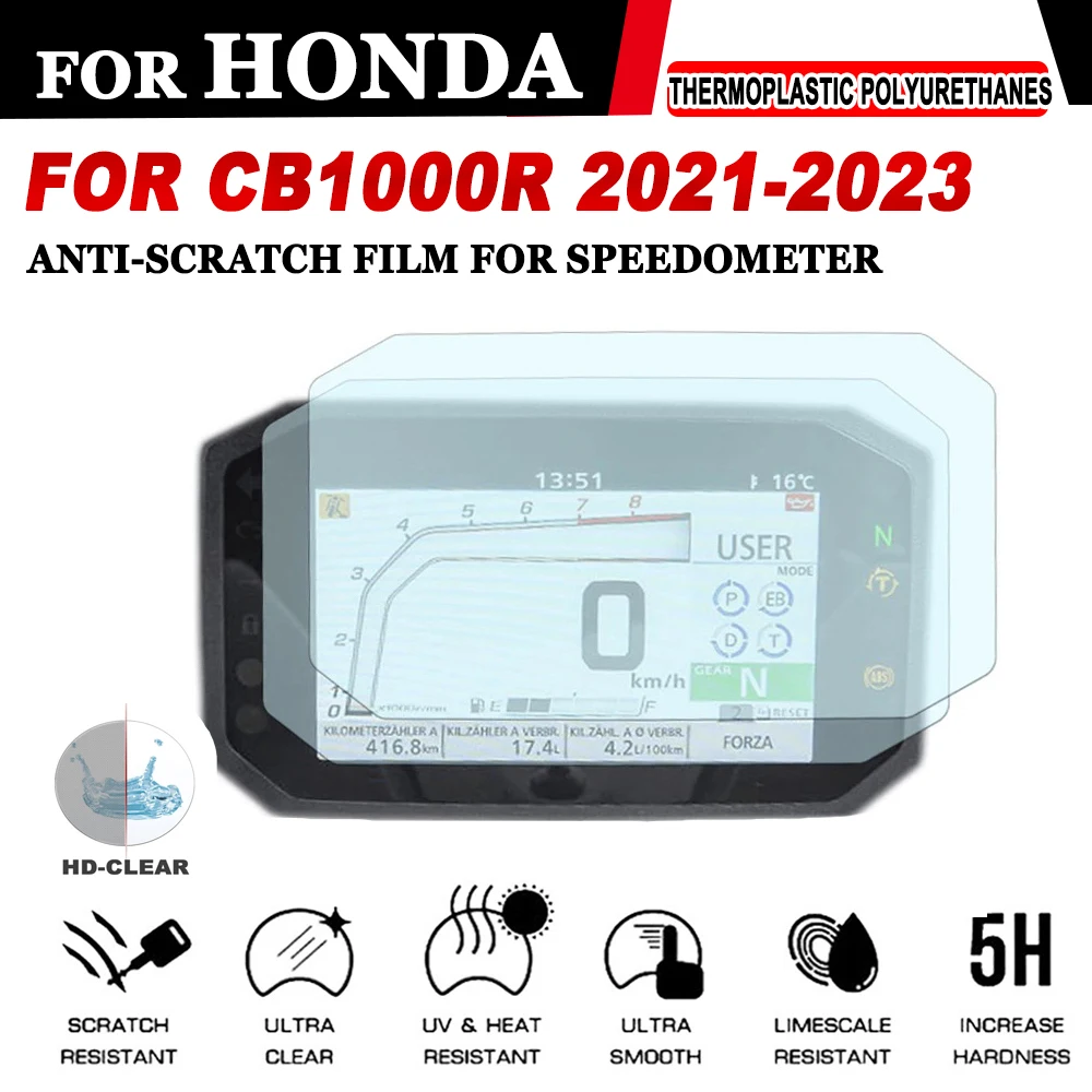 For HONDA CB1000R CB1000 CB 1000 R 2021- 2023 Motorcycle Accessories Instrument Cluster Scratch Protection Film Screen Protector