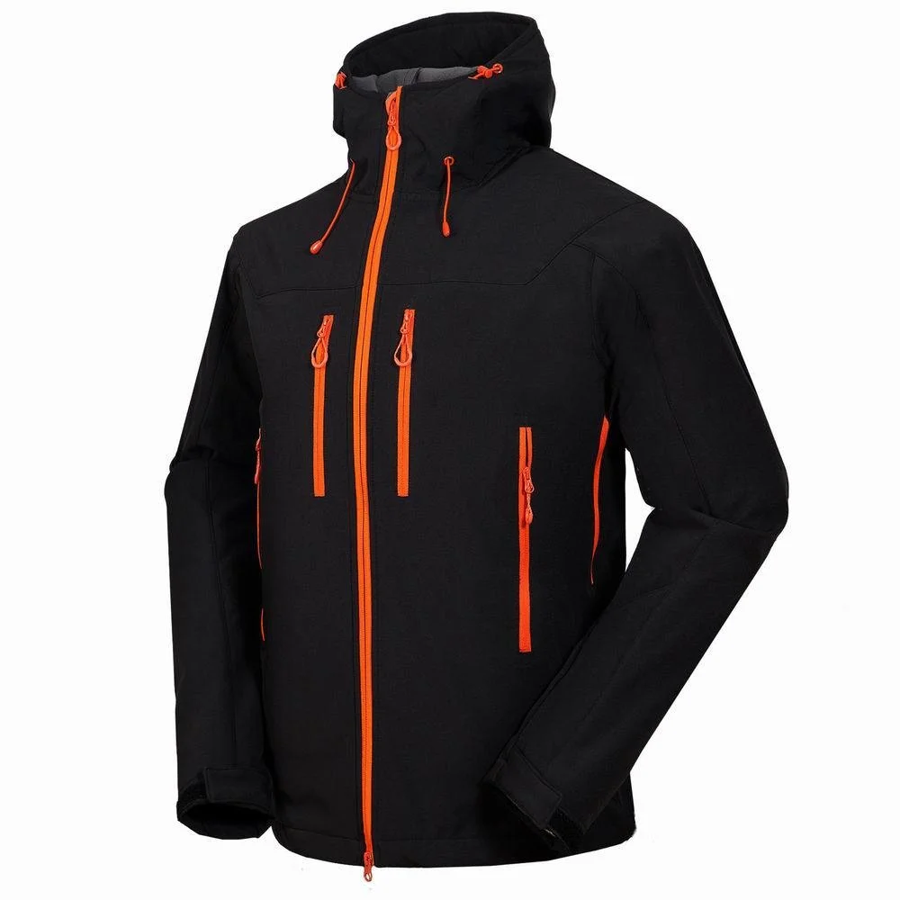 Imagem -02 - Homens Inverno Cabolsas Softshell Esportes ao ar Livre com Capuz Camping Trekking Caminhadas Caça Escalada Ski Impermeável Velo Masculino Cabolsas