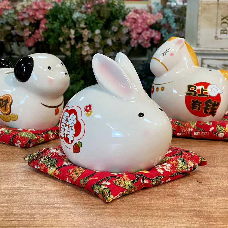 

Денежные шкатулки для дома, гостиной, декоративные украшения, двенадцать знаков китайского зодиака, копилки, аксессуары для дома Salvadanaio YSCXG