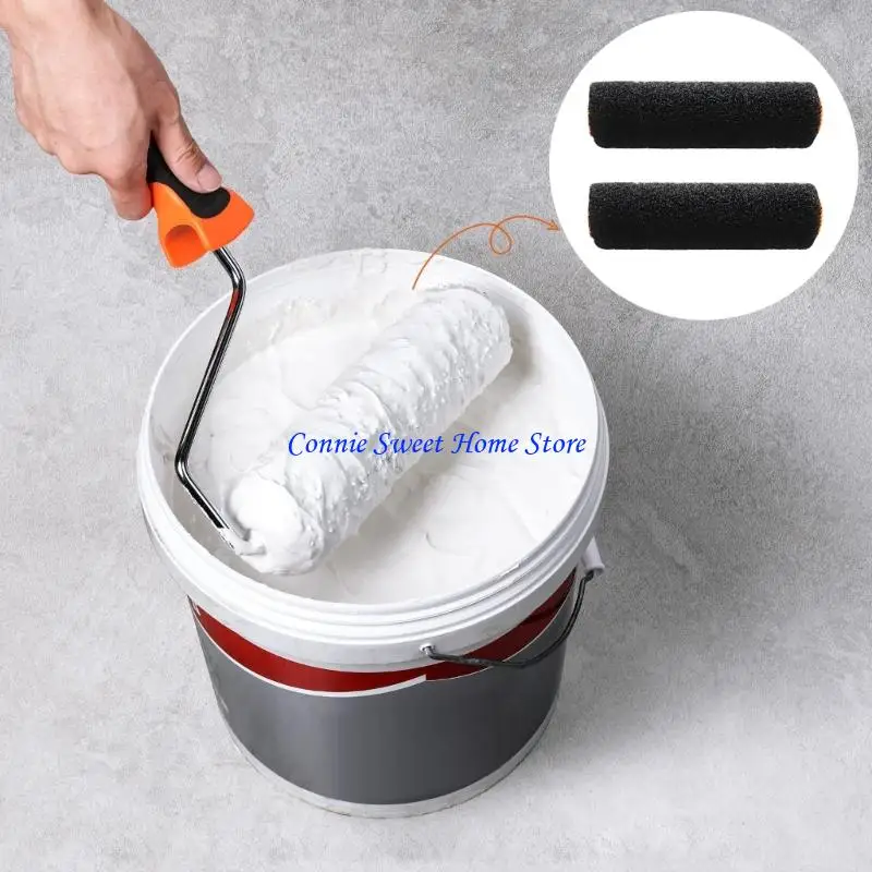 LXAF Nylon Construction Rollers Case Roller Cover Enhances for Smooth Spread & Professional Wall Texturing
