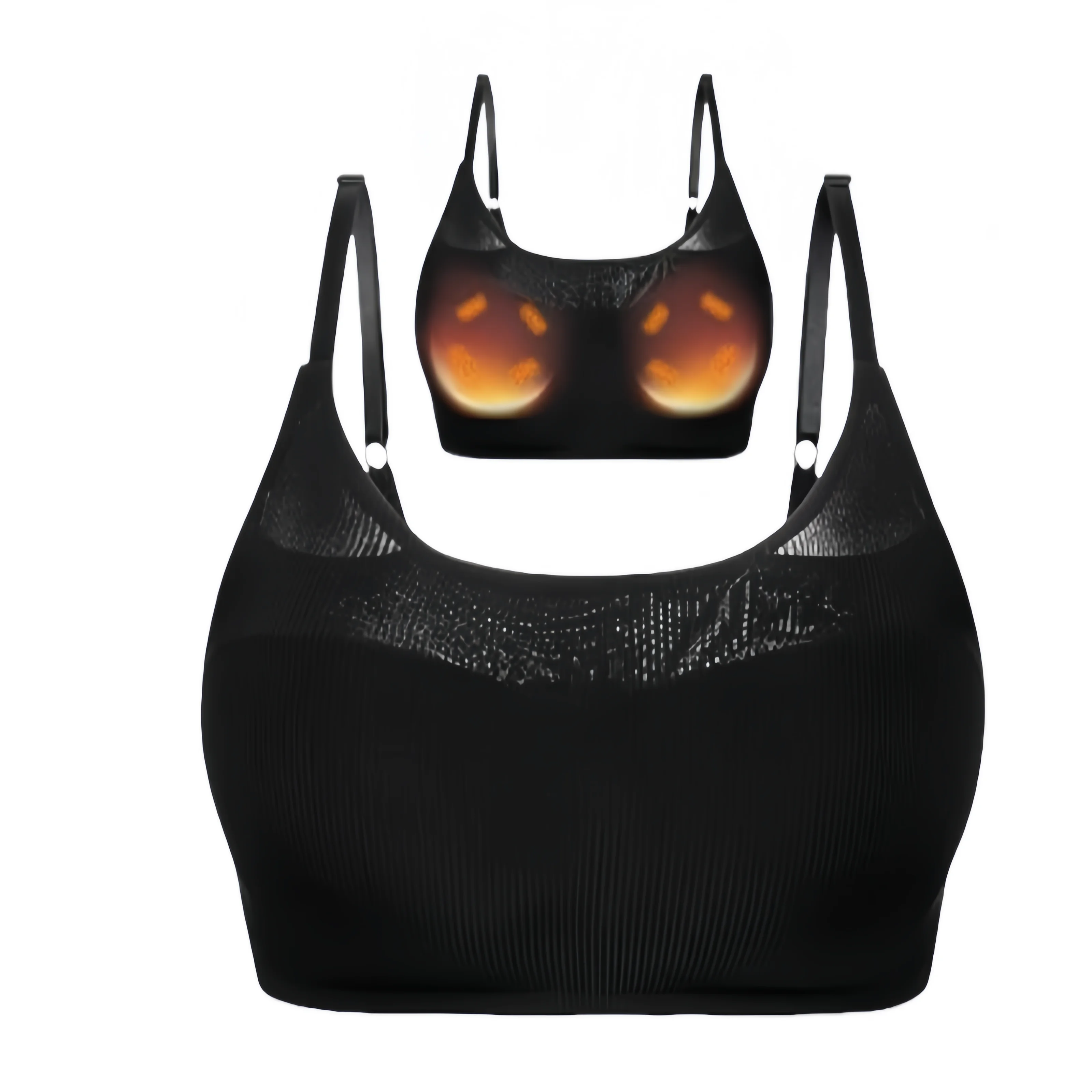 

Heated Breast Massager Bra - USB Rechargeable Chest Enlargement Growth Stimulator - Electric Heating & Vibrating Bust Enhancemen