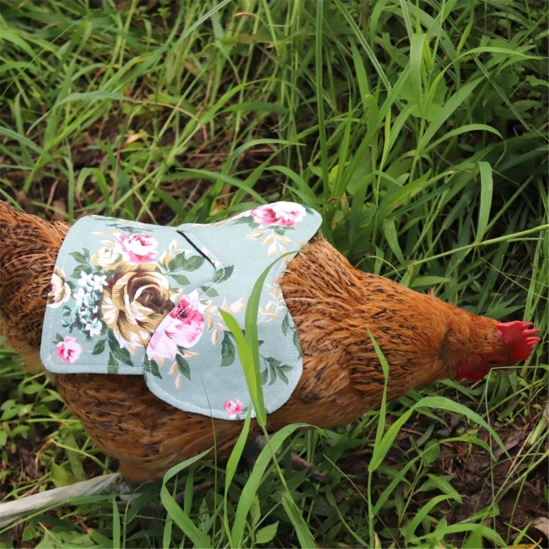 Chicken Saddle Hen Apron Feather Fixer Wing Back Protector for Poultry Protect Back and Wing Quilted Lining Dropshipping