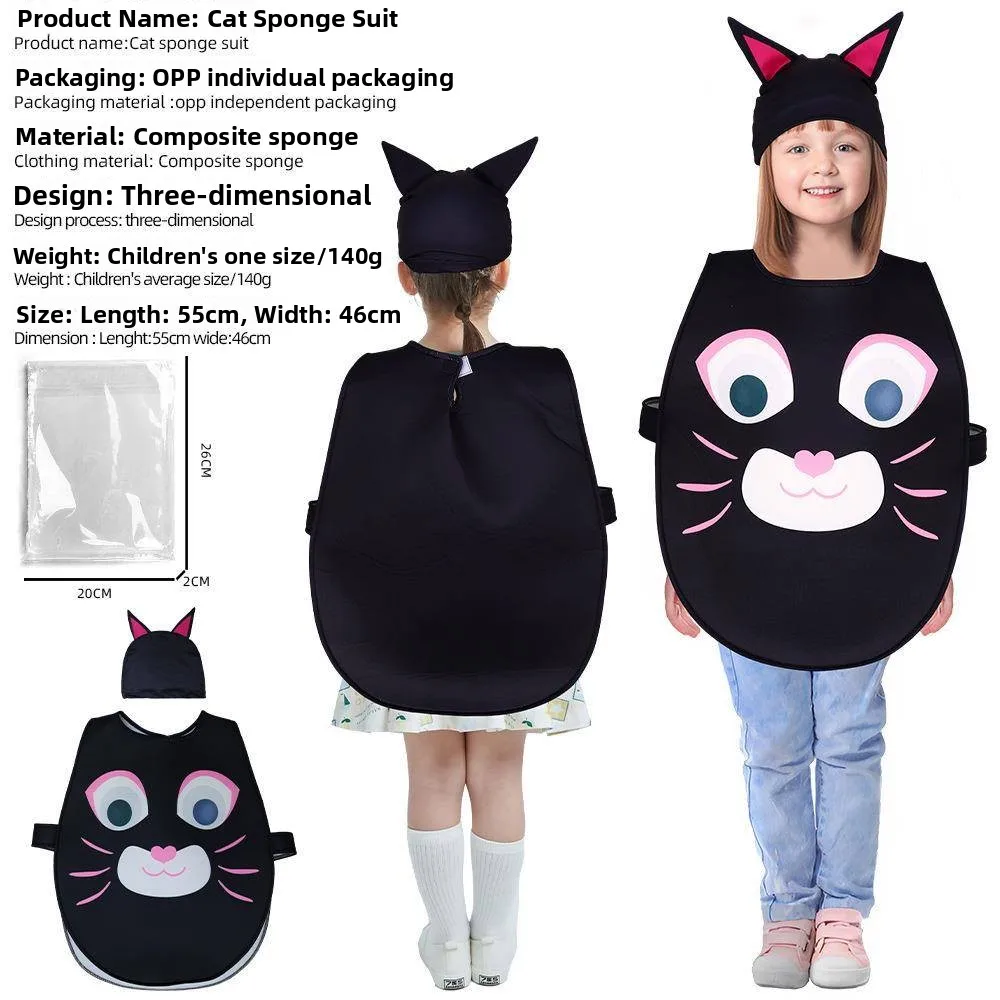 Costume cosplay di ruolo per bambini transfrontalieri loween Animal Prop Abiti per spettacoli teatrali Abiti da gioco scolastici