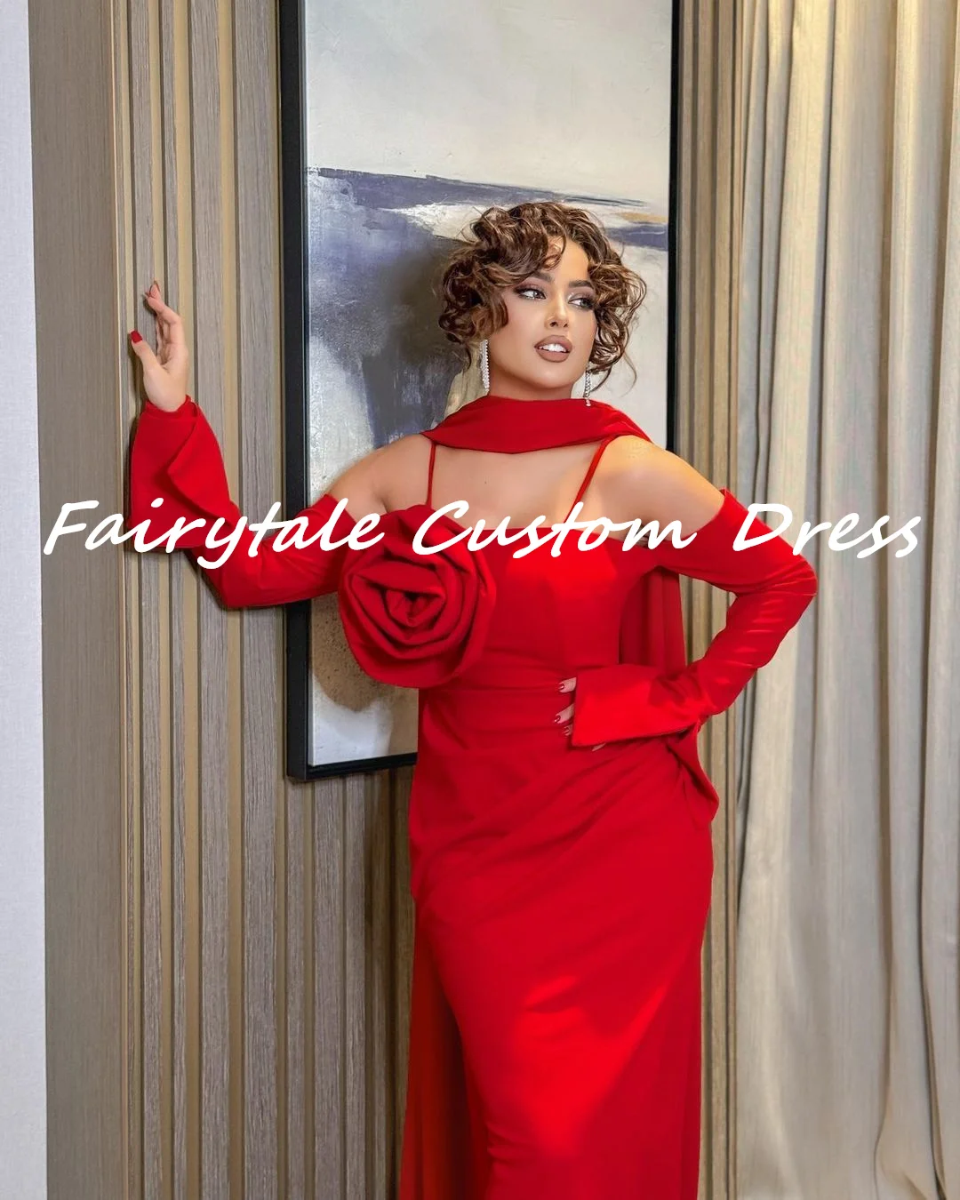 Fairytale Red  فستان حفلات الزفاف Elegant and beautiful dresses for women Formal Occasion Dresses Luxury evening dresses 2024