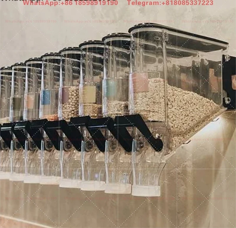 Wall Mounted Food Storage Bulk Dry Food Candy Grain Rice Nuts Cereal Dispensers